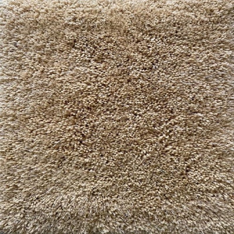 Beige and cream shaggy carpet
